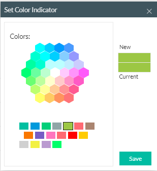 set color indicator widget